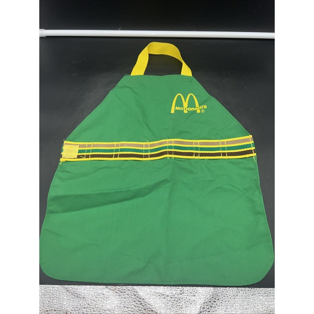 Vintage Fisher-Price McDonald's Crew Apron "Fun with Food" 1988 [T63]